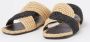 Castañer Prado slipper van raffia met schapenleren details - Thumbnail 6