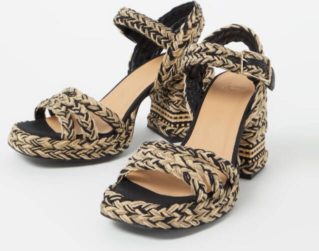 Castaner Low-Top Sneakers Valeria Rafia Woven Sandals in zwart - Foto 8