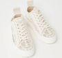 Chloé Lauren sneaker van kant met kalfsleren details - Thumbnail 3