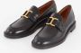 Chloé Leren Amandelteen Loafers Gestapelde Hak Black Heren - Thumbnail 12