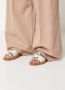 Chloé Witte Logo Canvas Sandalen Vrouw White Dames - Thumbnail 9