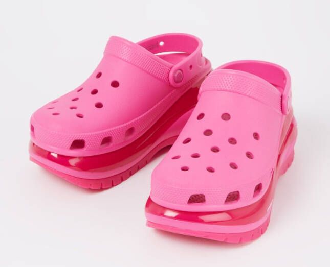 Crocs Classic Mega Crush Clog instapper met plateauzool