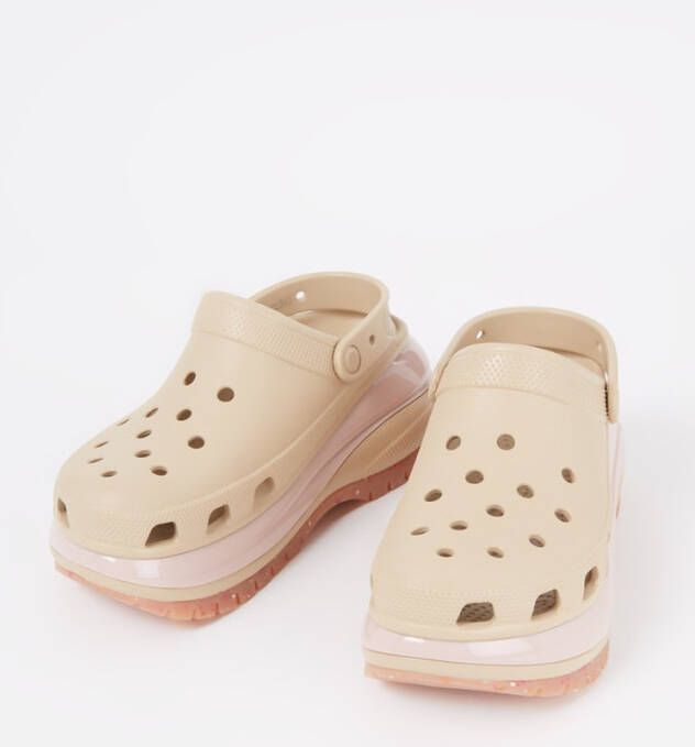 Crocs Classic Mega Crush Clog instapper met plateauzool