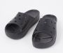 Crocs Classic Platform Slide 208180-001 Vrouwen Zwart Slippers - Thumbnail 10