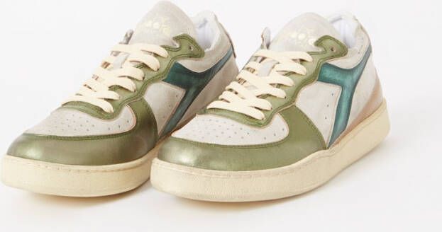 Diadora Mi Basket Row Cut Used sneaker van leer