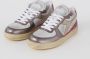 Diadora Metalen Varkenshuid Fuchsia Sneaker met Stone Wash Behandeling Roze Dames - Thumbnail 10