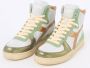 DIADORA Hoge Sneakers Dames Met Mid Basket Sneaker Maat: 36 Materiaal: Leer Kleur: Groen - Thumbnail 14