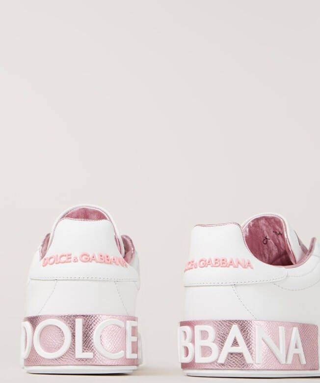 Dolce & Gabbana Portofino sneaker van kalfsleer