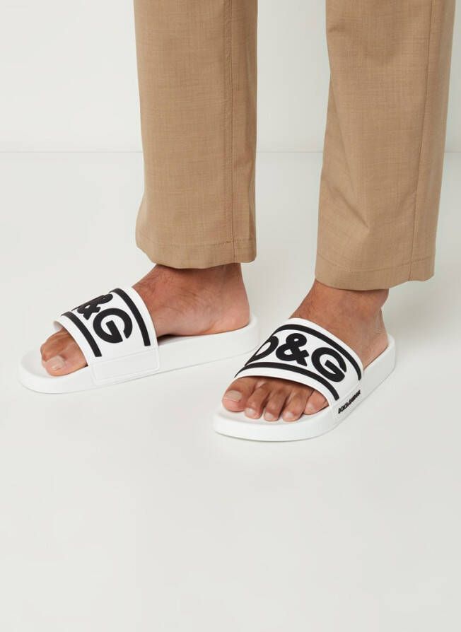 Dolce & Gabbana Slipper met logoprint