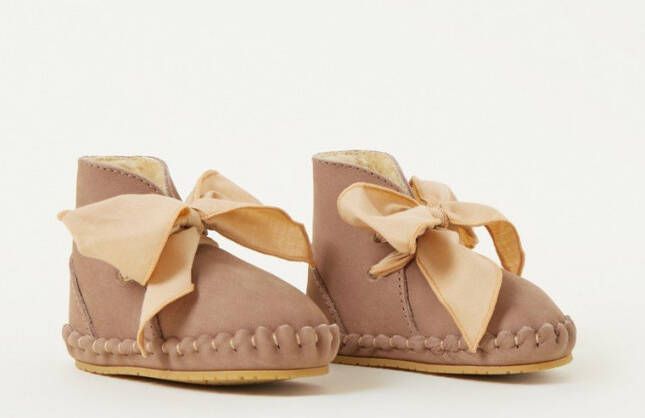 Donsje Amsterdam Pina Organza Lining babyschoentje van nubuck