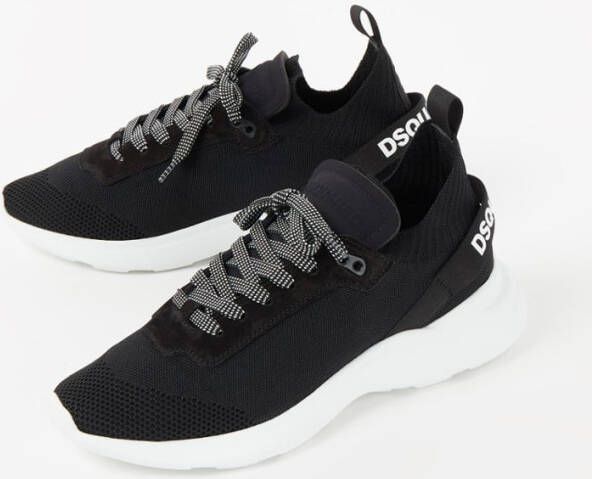 Dsquared2 Fly sneaker met suède details