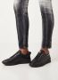Dsquared2 Zwarte Leren Sneakers met Geperforeerd Detail Black Heren - Thumbnail 3