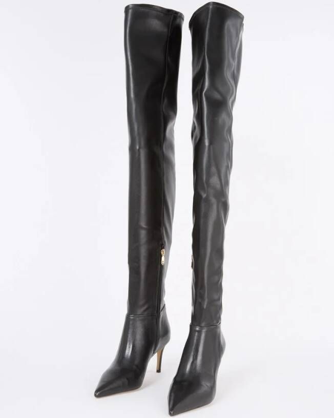 Dune London Servena overknee laars van leer