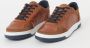 Dune London Thorin sneaker van leer met suède details - Thumbnail 2