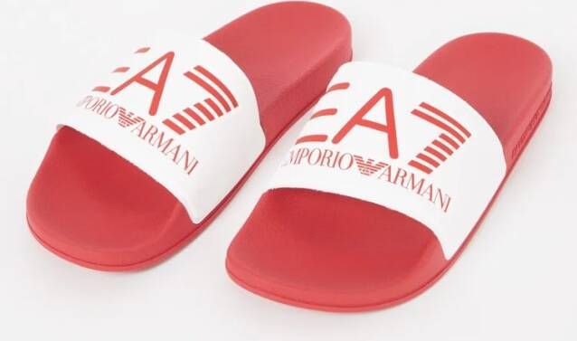 Emporio Armani Beachwear slipper met logo