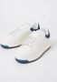Emporio Armani Wit Blauw Leren Sneakers Vetersluiting White Heren - Thumbnail 12