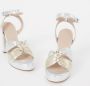 Fabienne Chapot Nolita Sandalette van leer met metallic finish - Thumbnail 8