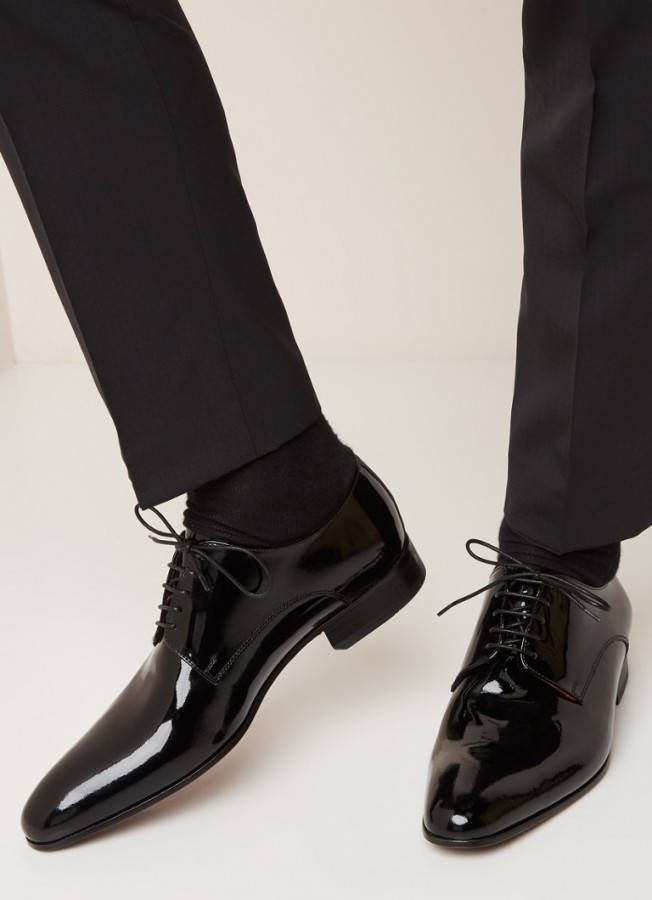 Giorgio Vernice Lakschoen Zwart Schoen cm Leer Heren Veterschoenen -  Schoenen.nl