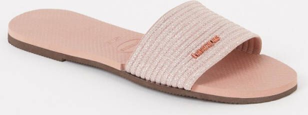 Havaianas You Malta slipper met glitter