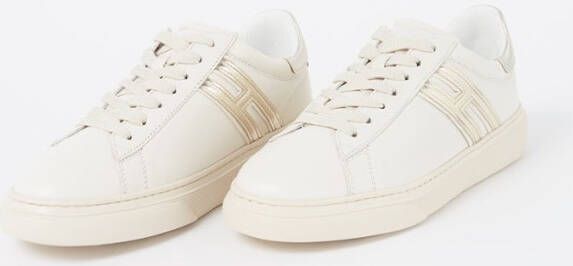 Hogan H365 sneaker van leer met metallic details