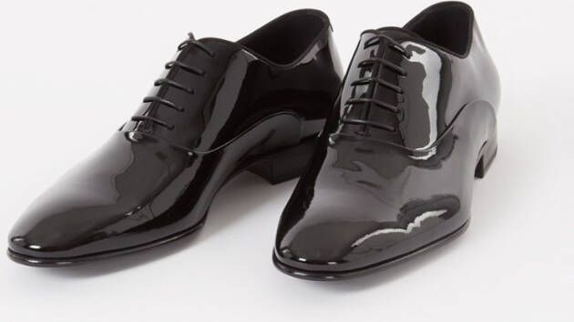 Hugo Boss Evening Oxford veterschoen van lakleer