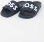 Hugo Boss slippers relief contrastlogo blauw - Thumbnail 11
