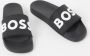 Hugo Boss Print Patroon Pantoffels Mannen Herfst Winter Zwart Black Heren - Thumbnail 4