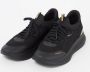 Boss Gebreid Bovenwerk Sock-Sneakers met Visgraat Zool Black Heren - Thumbnail 12
