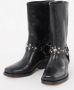 Isabel marant Boots Mid-Calf Leather Boots With Decorative Strap And B in zwart - Thumbnail 7