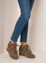 Isabel marant Taupe Sneakers met Vetersluiting Beige Dames - Thumbnail 4