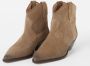 Isabel Marant Western Stijl Suède Enkellaarsjes met Zijlussen - Thumbnail 2