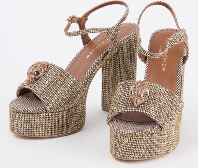 Kurt Geiger Kensington Platform sandalette met strass