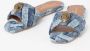 Kurt Geiger Dames Slipper Blauw 8496188669 88 Kensington Flat Sandal - Thumbnail 5