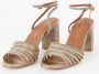 Kurt Geiger Pierra sandalette van leer met metallic finish - Thumbnail 19
