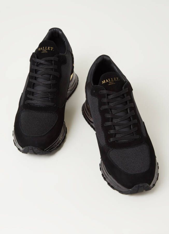 Mallet Popham sneaker met suède details