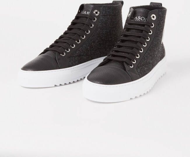 Mason Garments Astro Hi sneaker met leren details