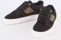 Mason Garments Tia Sport Atletics sneaker van nubuck met suède details Zwart Bruin - Thumbnail 4