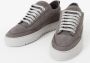 Mason Garments Grijze leren sneaker met zilveren details Green Heren - Thumbnail 4