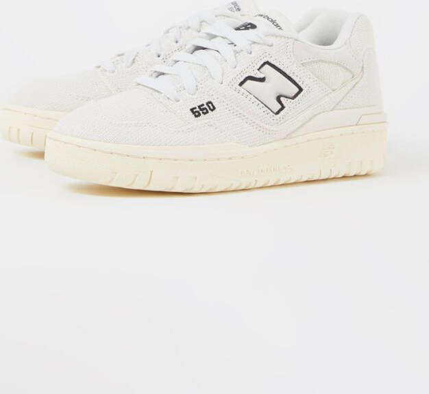 New Balance 550 sneaker met gebreid bovenwerk