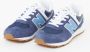 New Balance 574 sneakers donkerblauw wit Jongens Meisjes Suede Meerkleurig 36 - Thumbnail 11