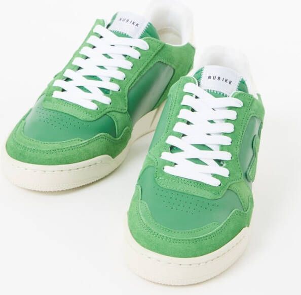 Nubikk Blueberry Pulse sneaker van leer met suède details
