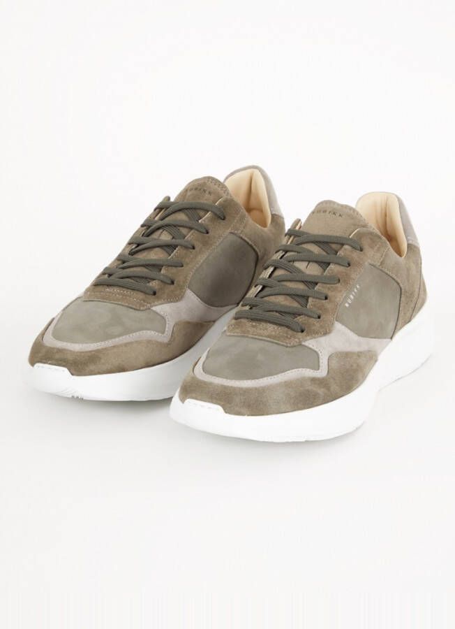 Nubikk Rocky Road Wave sneaker van nubuck met details van suède