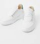 Nubikk Roque Roman M leren sneakers wit groen - Thumbnail 12