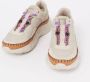 Bruin Tinten Ross Riviera Lage sneakers Leren Sneaker Dames Beige - Thumbnail 12