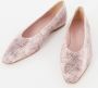 Odare Bilbao ballerina van leer met slangenprint - Thumbnail 2