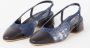 Odare Clara slingback van denim met leren details - Thumbnail 2