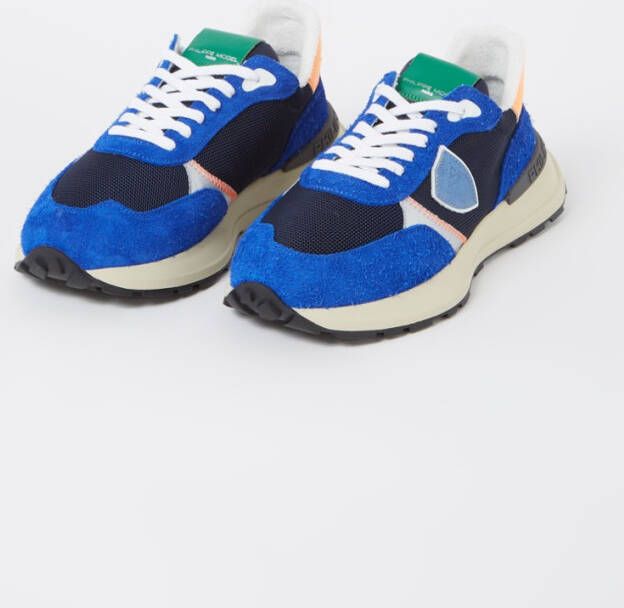 Philippe Model Antibes sneaker met kalfsleren details