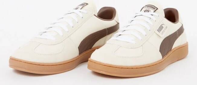 Puma Super Team sneaker van leer met logo