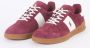 Polo Ralph Lauren Sportieve Bordeauxrode Suède Heren Sneakers Red Heren - Thumbnail 14