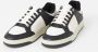 Saint Laurent Geperforeerde Leren Sneakers in Zwart Wit White Heren - Thumbnail 2